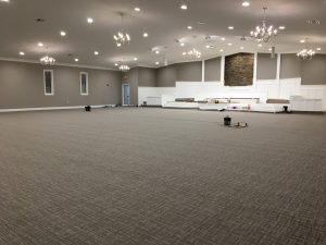 Auditorium - new carpet 